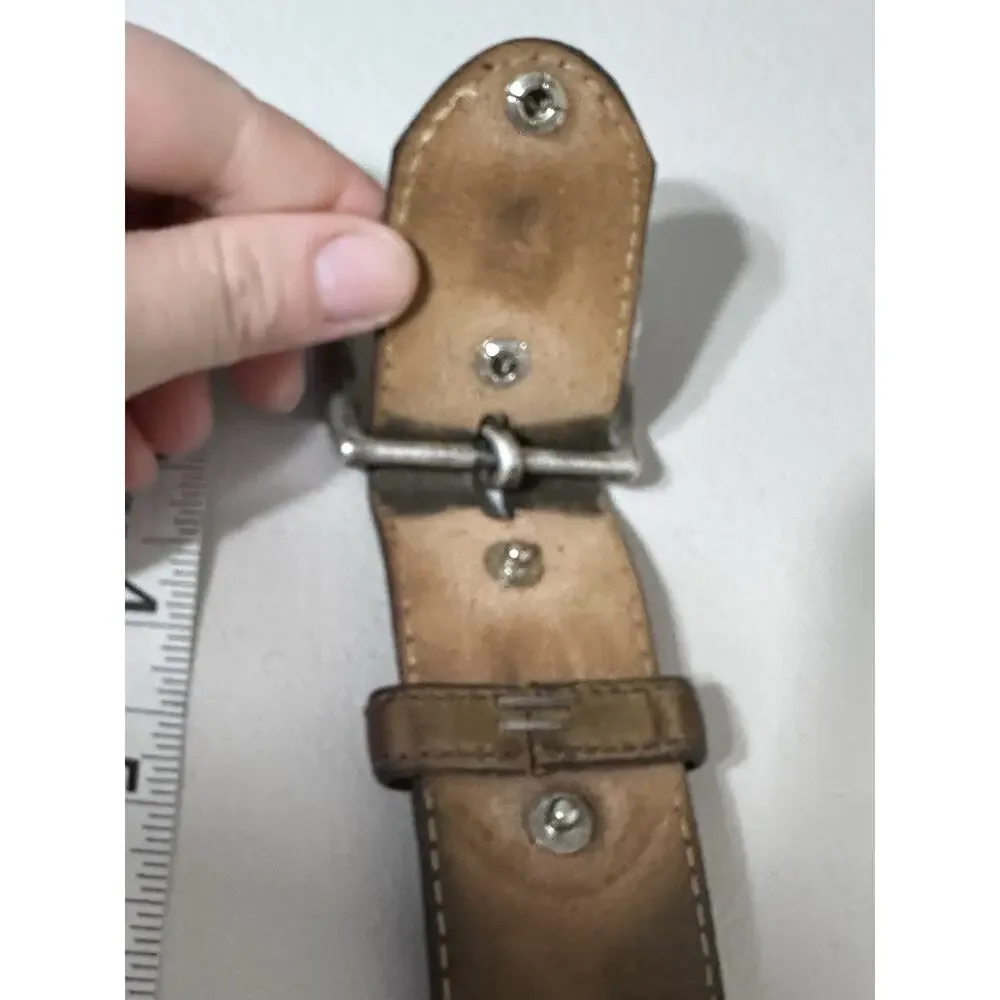 Justin Belt Men’s Size 34 Brown Top Grain Leather Style 172BY Made In USA